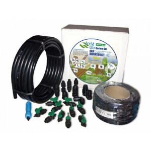 Kit irigare prin picurare IrriGo pentru 10 randuri cu regulator