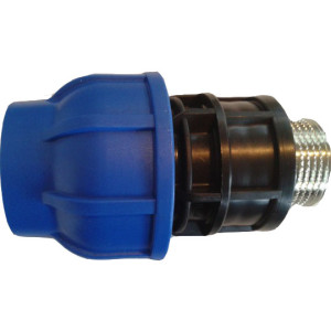 Racord compresiune cu filet exterior metalic