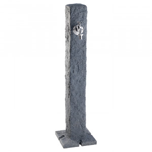 Cismea apa tip stalp cu robinet Granite, culoare granit inchis 