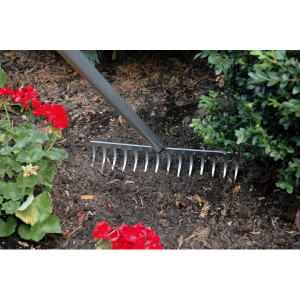 Grebla metalica pentru sol Fiskars Ergonomic
