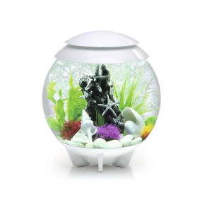 Set complet acvariu cu decoratiuni BiOrb Halo 30 litri LED, Alb