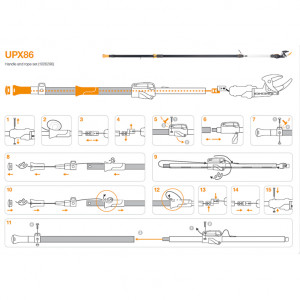 Set snur de schimb si maner pentru Fiskars UPX86